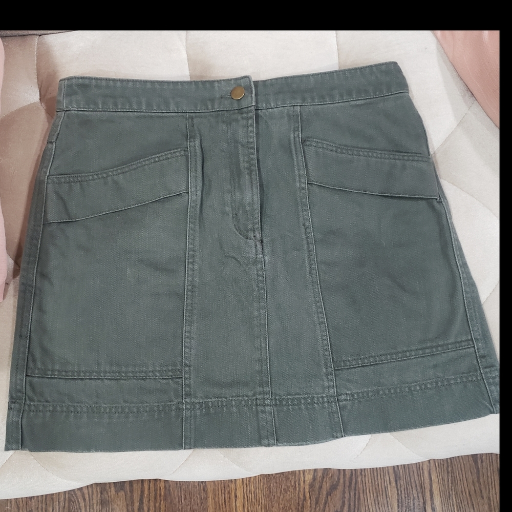 Anna Glover x H&M Gray Denim Skirt - Size 12